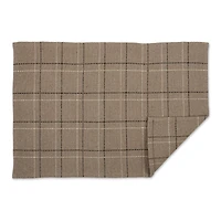 DII® Stone Variegated Plaid Recycled Yarn Rug Set, 2ft. x 3ft.