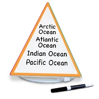Spin & Write Pyramid™ Rotating Dry-Erase Board
