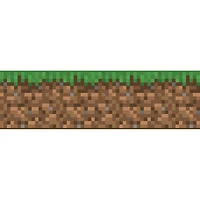 RoomMates Minecraft Iconic Grass Peel & Stick Wallpaper Border
