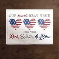 Our Hearts Beat True Cotton Twill Placemat
