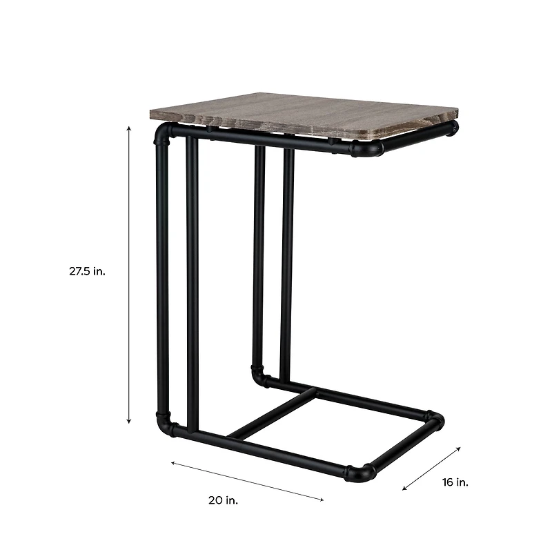 Organize It All 27" Pipe Line Side Table