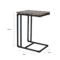 Organize It All 27" Pipe Line Side Table
