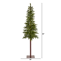 7ft. Pre-Lit Alaskan Alpine Artificial Christmas Tree, Clear LED Lights