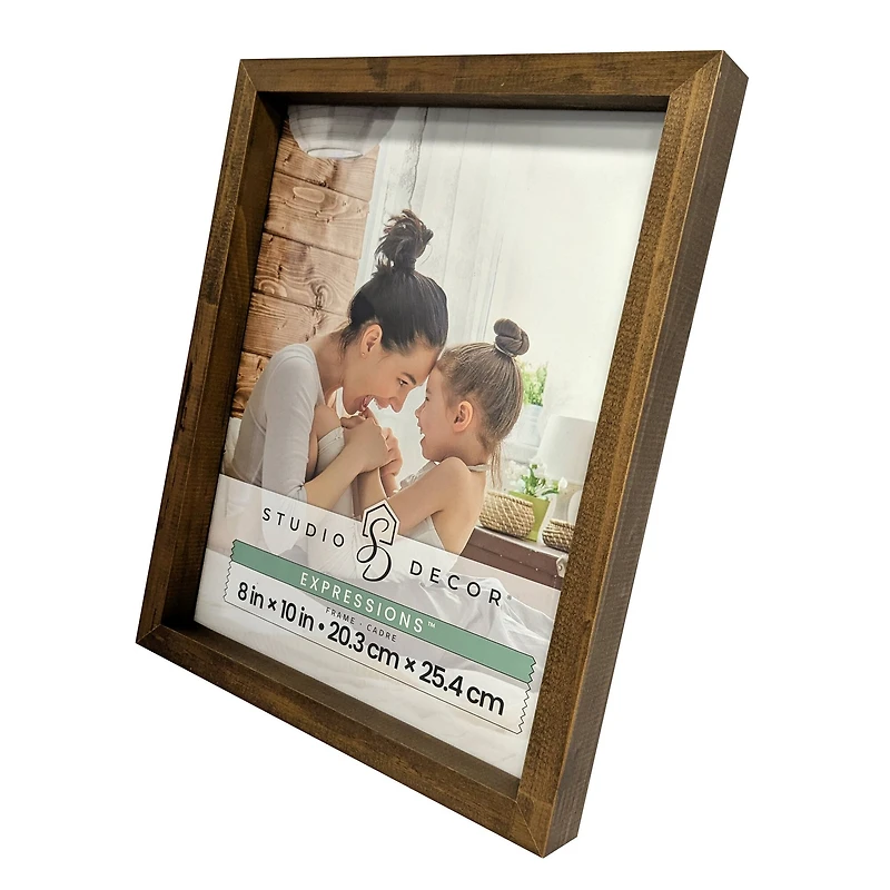 Expressions™ Brown Linear Wood Frame by Studio Décor