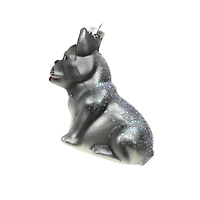 3.75" Gray Bulldog Glass Ornament by Ashland®