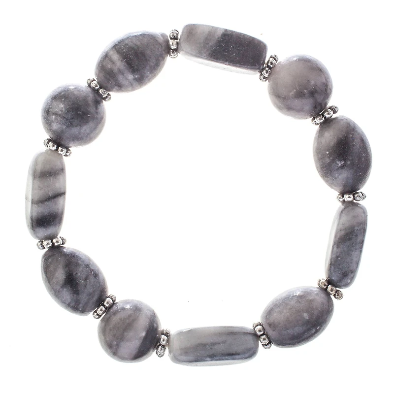 John Bead Jasper No.81 Natural Stone Stretch Bracelet