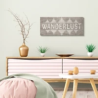 Stupell Industries Rustic Wanderlust Phrase with Paisley Country Pattern Canvas Wall Art