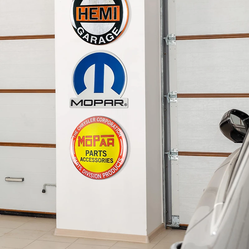 American Art Décor™ 16.25" Mopar® Logo Embossed Metal Sign