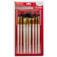 6 Pack: Black Taklon Brush Super Value Pack by Craft Smart®