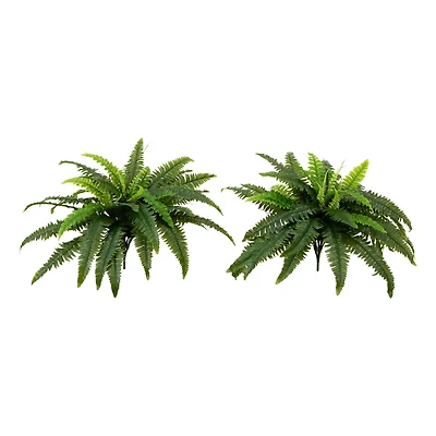 40" UV-Resistant Artificial Boston Ferns, 2ct.