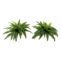 40" UV-Resistant Artificial Boston Ferns, 2ct.