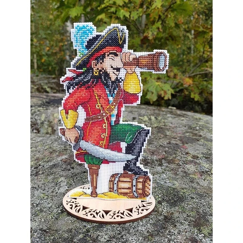 MP Studia Brave Pirate Plastic Canvas Counted Cross Stitch Kit