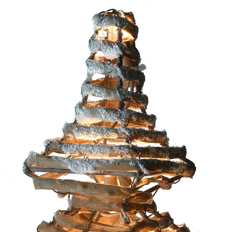 60" Pre-Lit Champagne Vine Lamppost