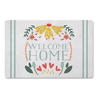 Folksy Welcome Home 27" x 18" Floor Mat