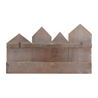 White MDF Modern Farmhouse Wall Shelf, 19" x 33" x 5"