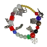 7.5" The Night Before Christmas Adjustable Beaded Bracelet