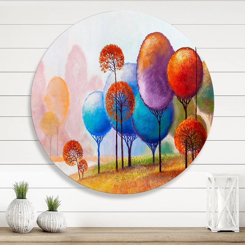 Designart - Colourful Trees Impression III