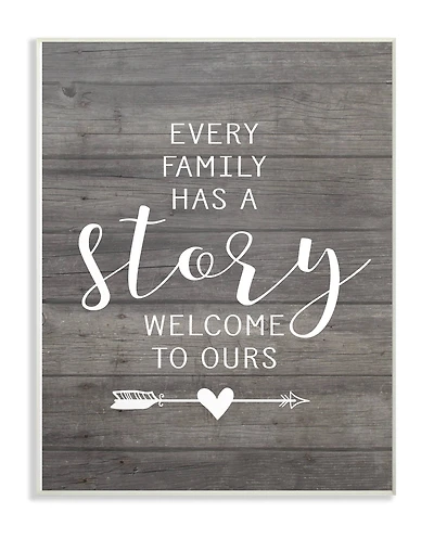 Stupell Industries Every Family Has A Story Wall Plaque