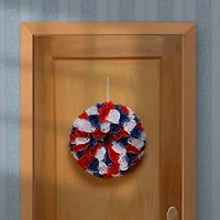 14" Patriotic Rose Wreath