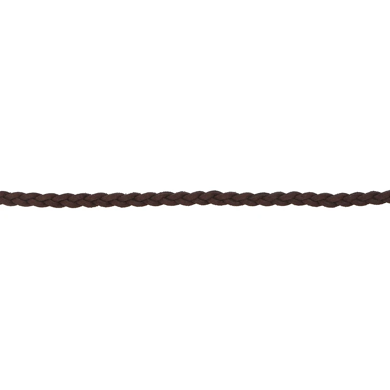 1/4" Dark Brown Faux Leather Braid Trim by Celebrate It®