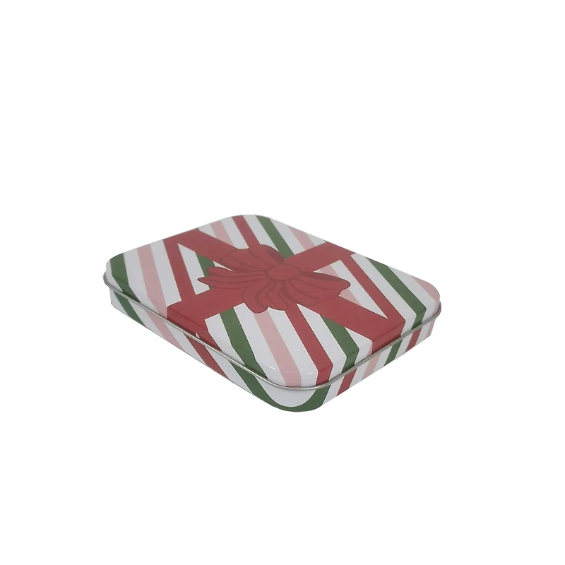 Red Bow & Stripes Gift Card Tin by Fab Finds