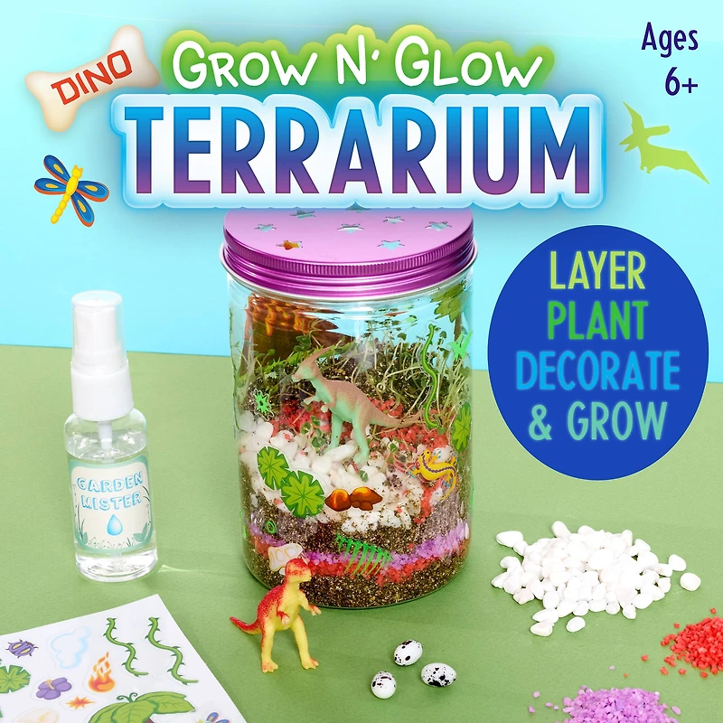 Creativity for Kids Grow N' Glow Terrarium Dinosaur Kit