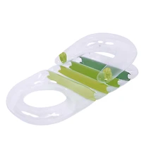 59" Transparent Inflatable Pool Lounger with Cup Holders