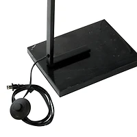 Black Metal Traditional Floor Lamp, 64" x 16" x 29"