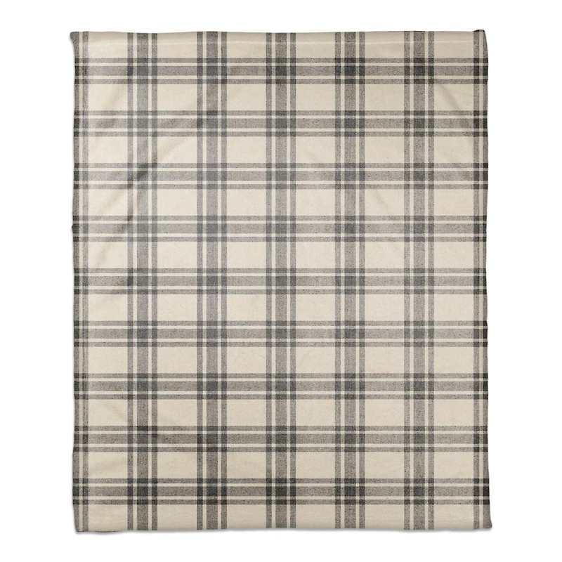 Plaid Coral Fleece Blanket
