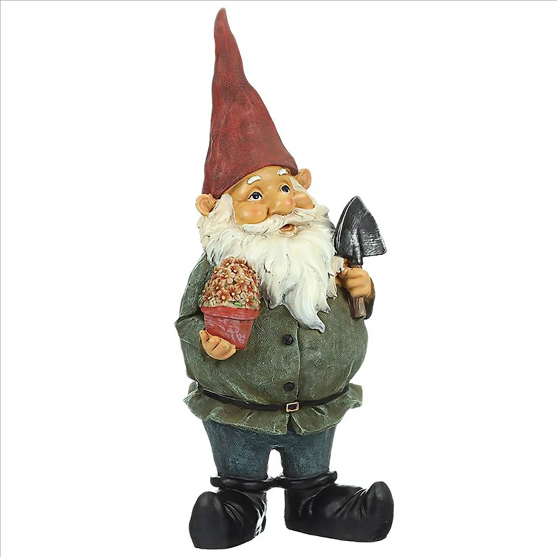 Design Toscano 17" Dagobert with Gifts Garden Gnome Statue