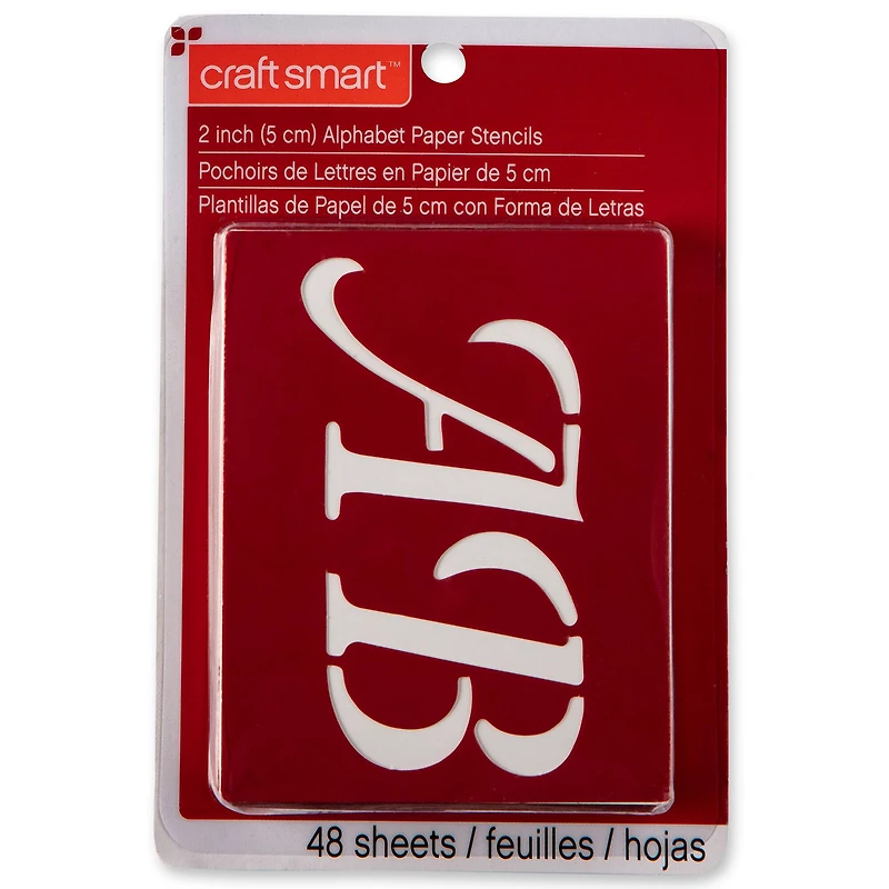 6 Pack: 2" Wedding Alphabet Stencils Set by Craft Smart™