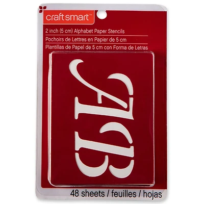 6 Pack: 2" Wedding Alphabet Stencils Set by Craft Smart™