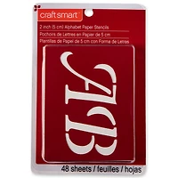 6 Pack: 2" Wedding Alphabet Stencils Set by Craft Smart™