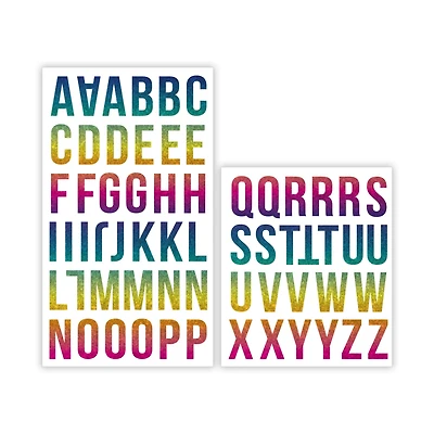 Holographic Rainbow Alphabet Iron-On Transfers by Make Market®