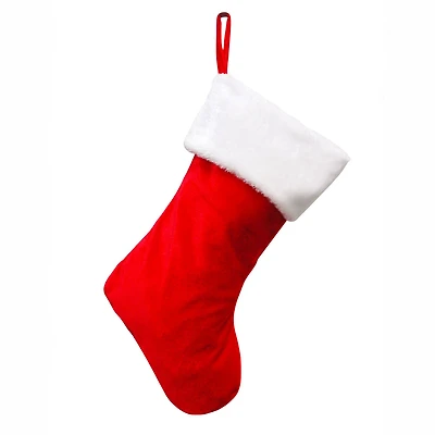 Haute Decor HangRight™ Christmas Red & White Stocking