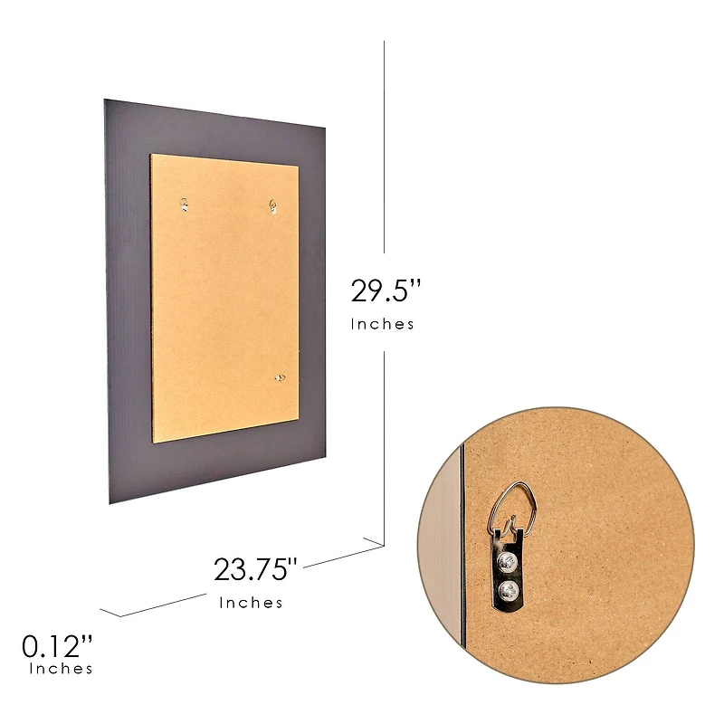 Head West Traditional Brushed Nickel Framed Wall Vanity Mirror - 24" x 30"