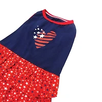 Best Furry Friends Patriotic Heart Pet Dress