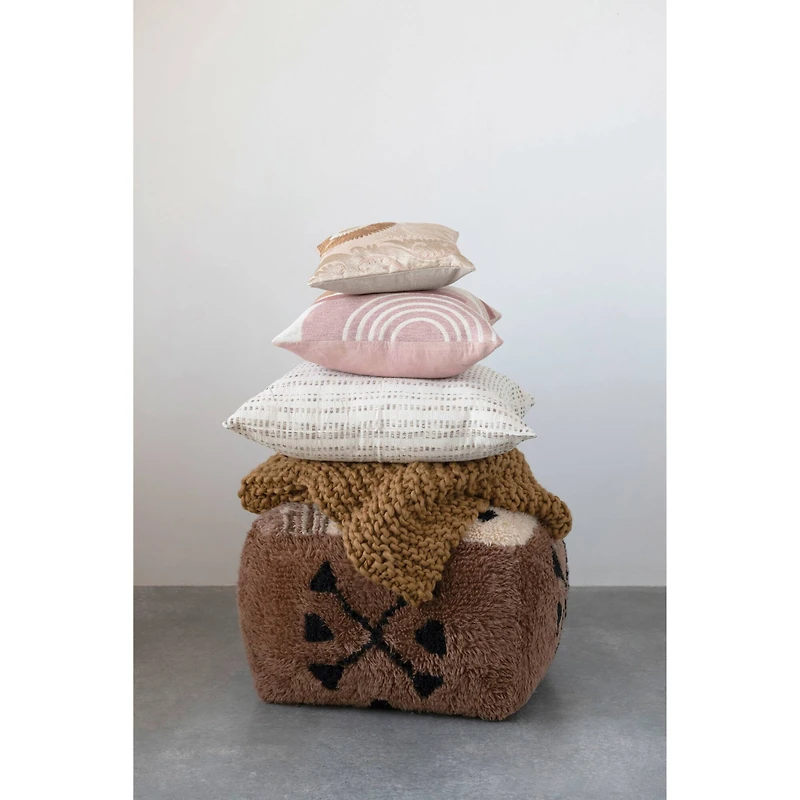 Hello Honey® Cotton Embroidered Suzani Pillow With Chambray Back