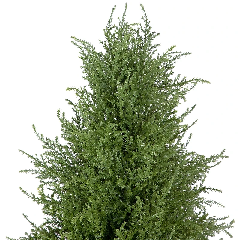 5ft. Unlit Artificial Cedar Pine Arborvitae Tree in Urn Style Pot