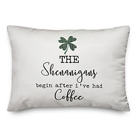 Shenanigans After Coffee 20" x 14" Indoor / Outdoor Pillow