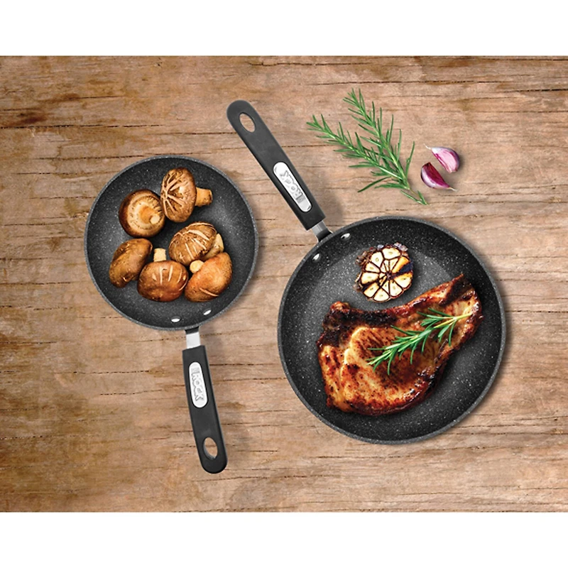 THE ROCK by Starfrit Fry Pans With Bakelite Handles Set