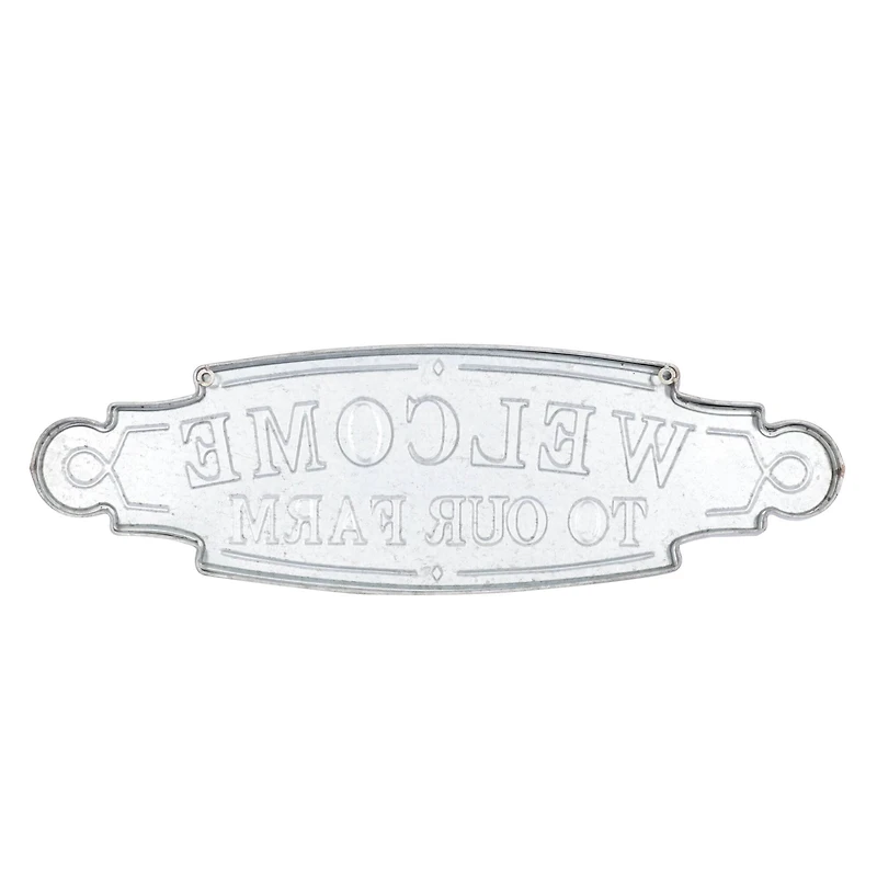 Brown Metal Farmhouse Sign Wall Décor