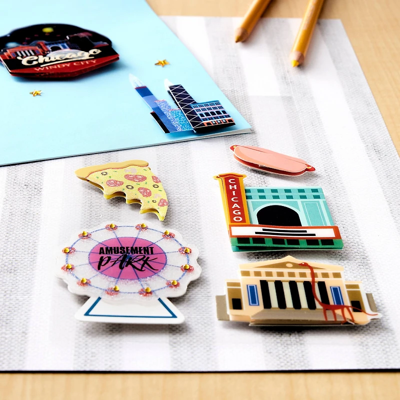 Dimensional Chicago Stickers by Recollections™