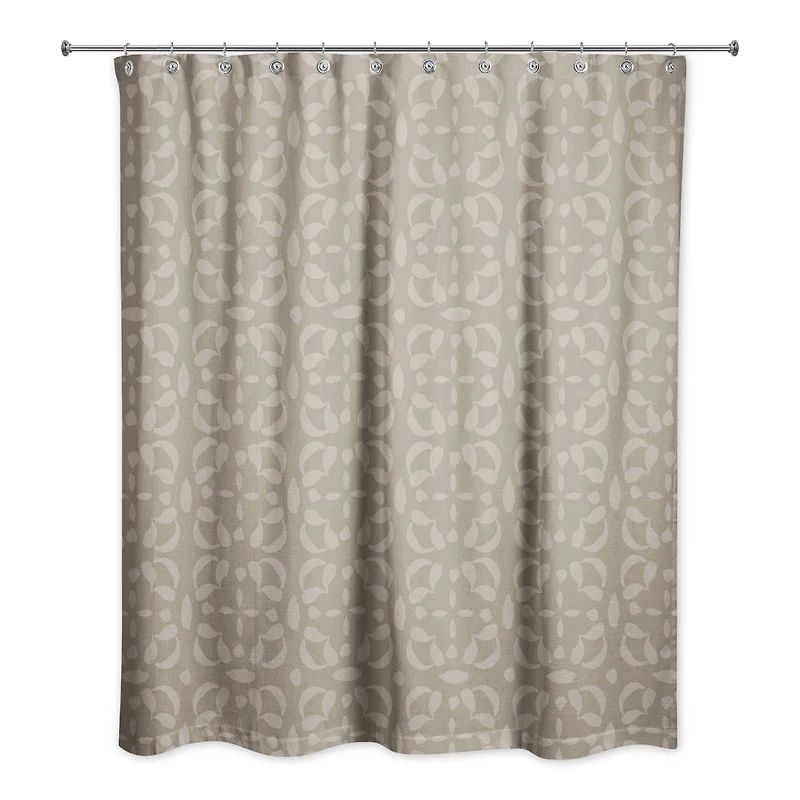 Intricate Circle Stack Shower Curtain