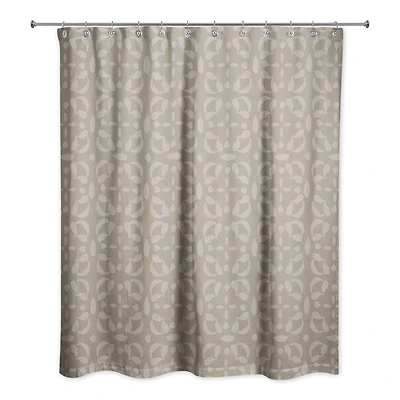 Intricate Circle Stack Shower Curtain