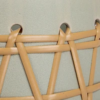 Hello Honey® 9" Green Stoneware Planter with Woven Design