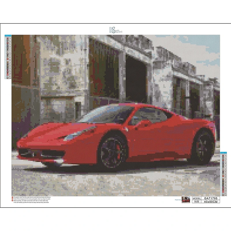 Sparkly Selections Time for a Drive Diamond Painting Kit, Square Diamonds