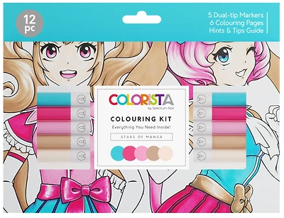 Colorista 12-Piece Stars of Manga Coloring Kit