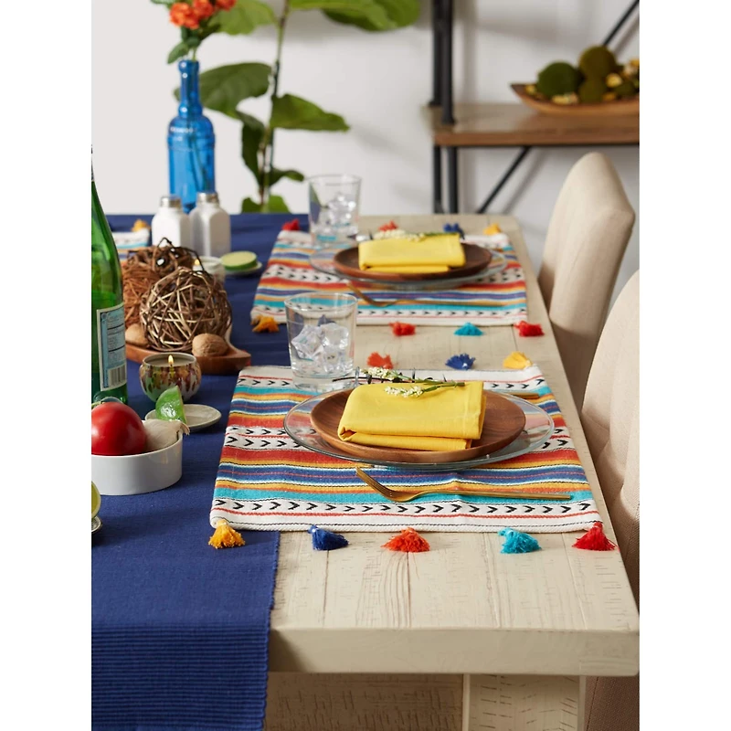 DII® Picante Stripe Tassel Placemats, 6ct.