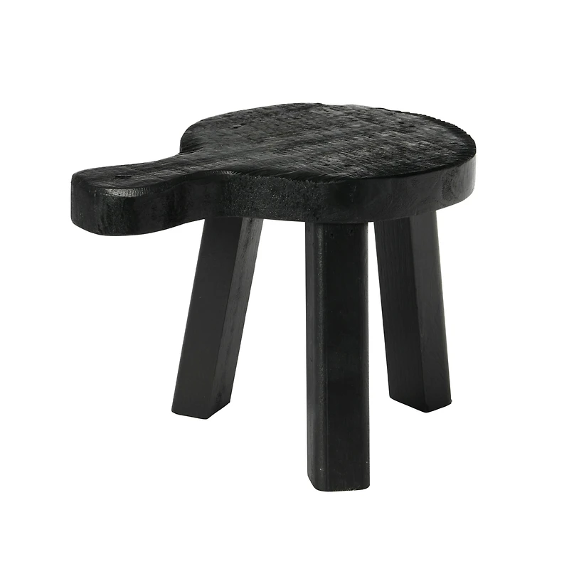 Hello Honey® 9.5" Black Decorative Smooth Wood Pedestal
